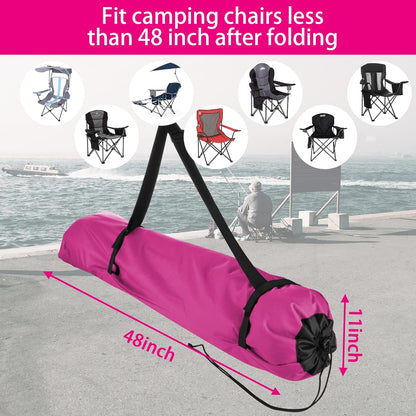 Xxerciz Foldable Camp Chair Replacement Bag Carrying Bag Large Mouth Bag with Shoulder Strap for Outdoor Camping, Heavy Duty Large Storage Folding Chair Bag 48 inches (Chair is not Included)