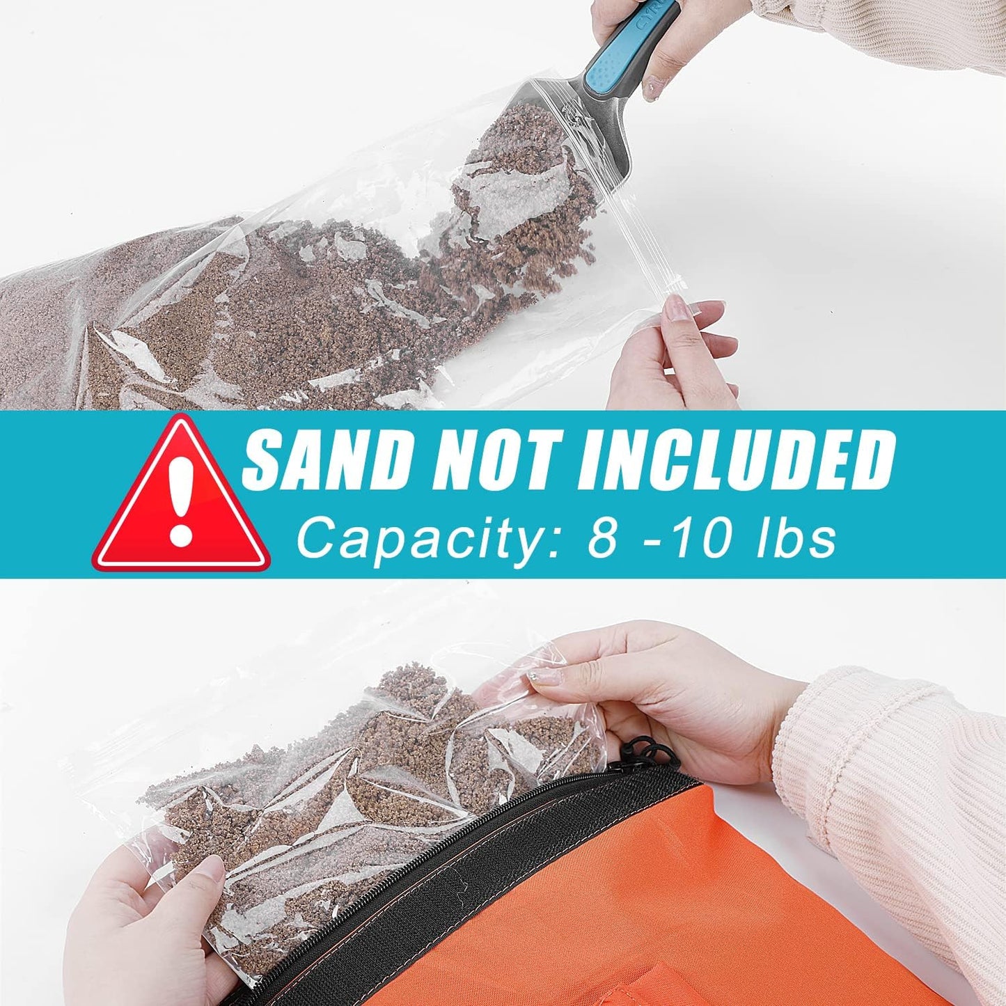 VISEMAN 4PCS Sports Net Sandbags, Weighted Anchor Bags for Baseball & Golf Nets,Soccer Goals, Hockey Nets