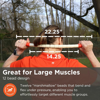 Tiger Tail The Stick - Bendy 18” Flexible Muscle Roller Stick for Myofascial Release & Trigger Points - Bendable Deep Tissue Massager for Legs, Back, Shoulders - Relieve Soreness & Improve Recovery
