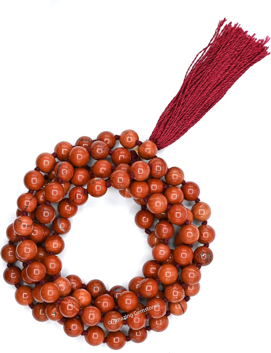 Amazing Gemstone 108 Beads Handmade Mala (Knotted, Rudraksha) - Colors B