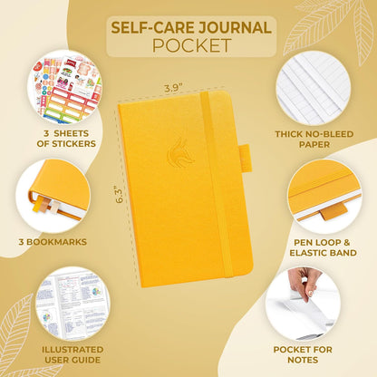 Clever Fox Self-Care Journal – Daily Reflection Notebook – Mental Health & Personal Development Planner, Meditation & Mood Log, A5 (Turquoise)