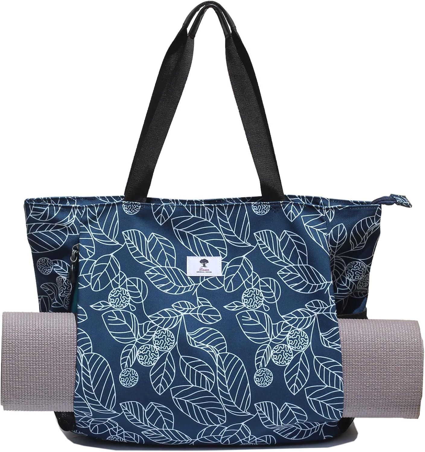 ESVAN Yoga Mat Bag Yoga Tote Carrier Shoulder Bag Carryall Tote for Office,Yoga,Pilates,Travel,Beach and Gym