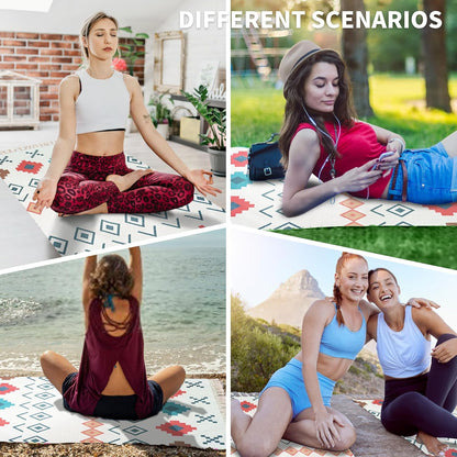 Cifupy Handmade Organic Yoga Mat made with Organic Cotton Yoga Mat - Non Slip Hand-Woven Foldable Yoga Rug Provides Excellent Comfort, Traction & Support for Indoor & Outdoor Use - 24 x 72 Inches