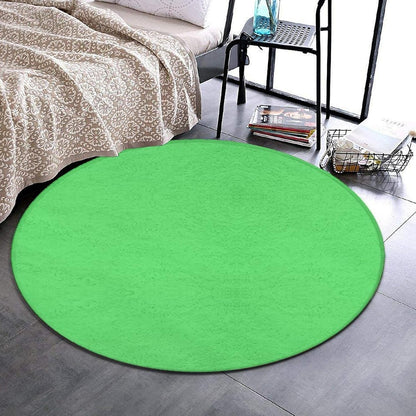 Machine Washable Modern Round Area Rug, Room Sofa Yoga Soft Round Carpet, Home Decor Non Slip Kitchen Office Circle Rug Grey, 24inch