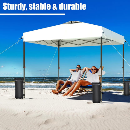 112 LBS Canopy Weights Sand Bags for Weight Windproof Pop up Canopy Tent (No Sand)-4 Pack
