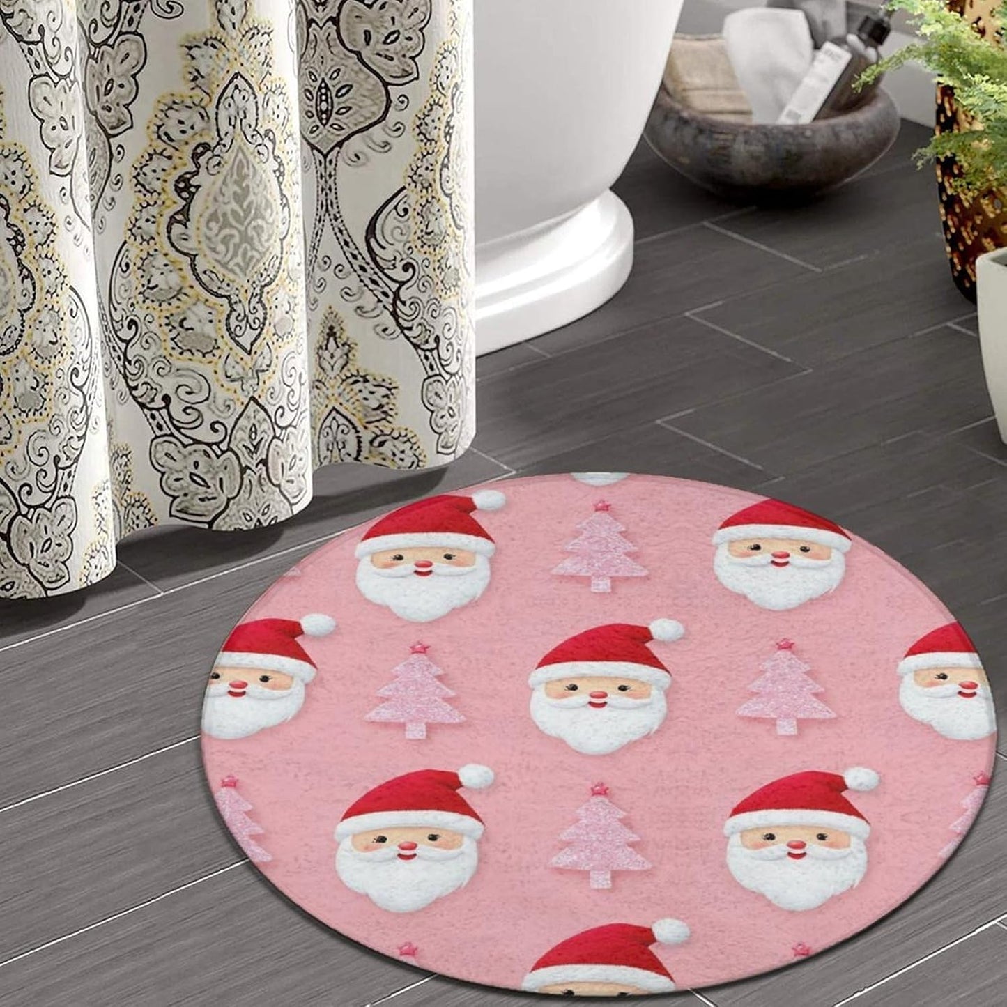 Large Home Decor Mat, Soft Round Yoga Carpet, Non Slip Machine Washable Home Office Circle Rug Gothic Witchy Sun Moon Mushroom Moth