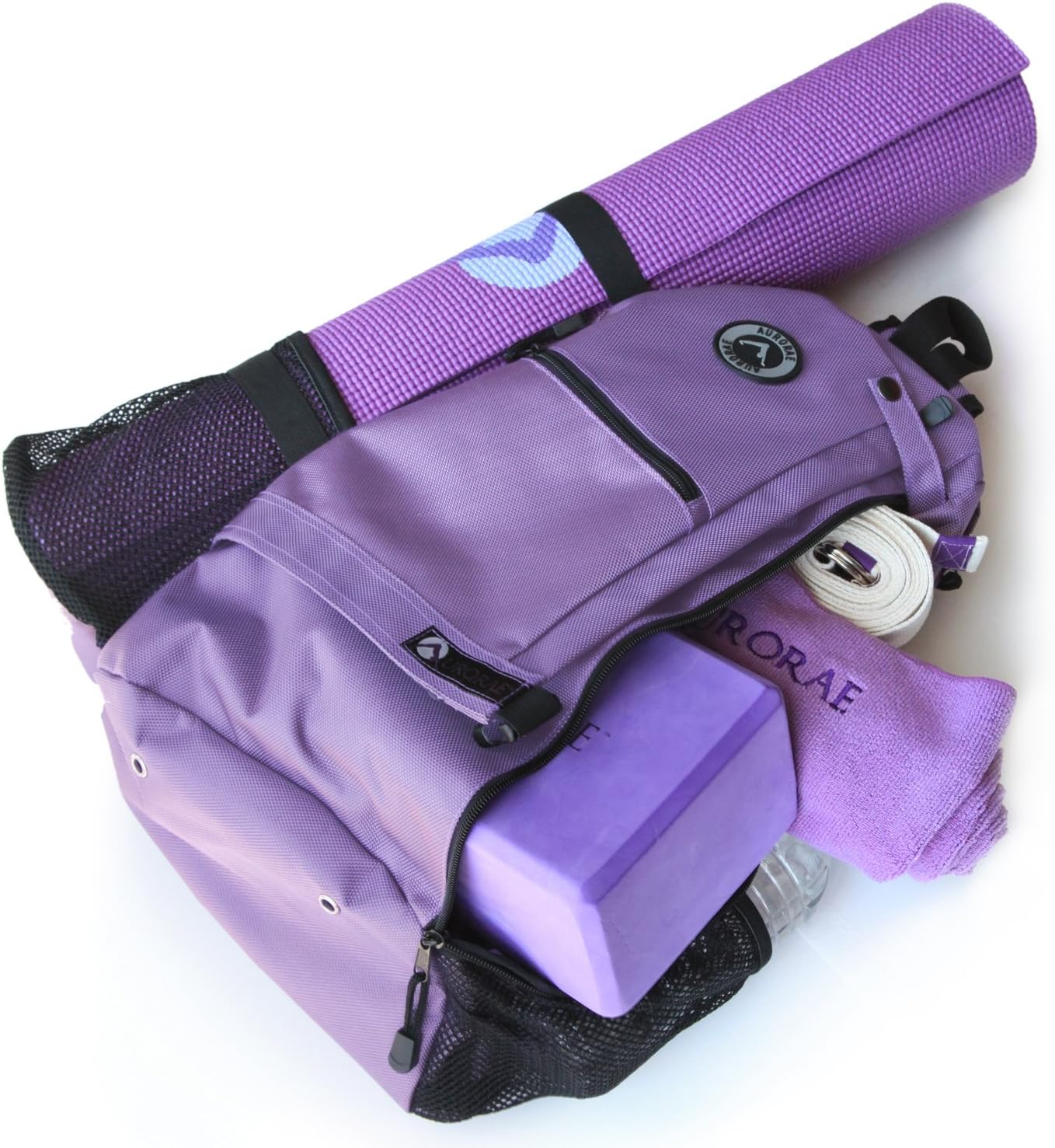 AURORAE Yoga Mat/Gym/Picklleball Cross-body Travel Sling Back Pack. Mat sold separately.