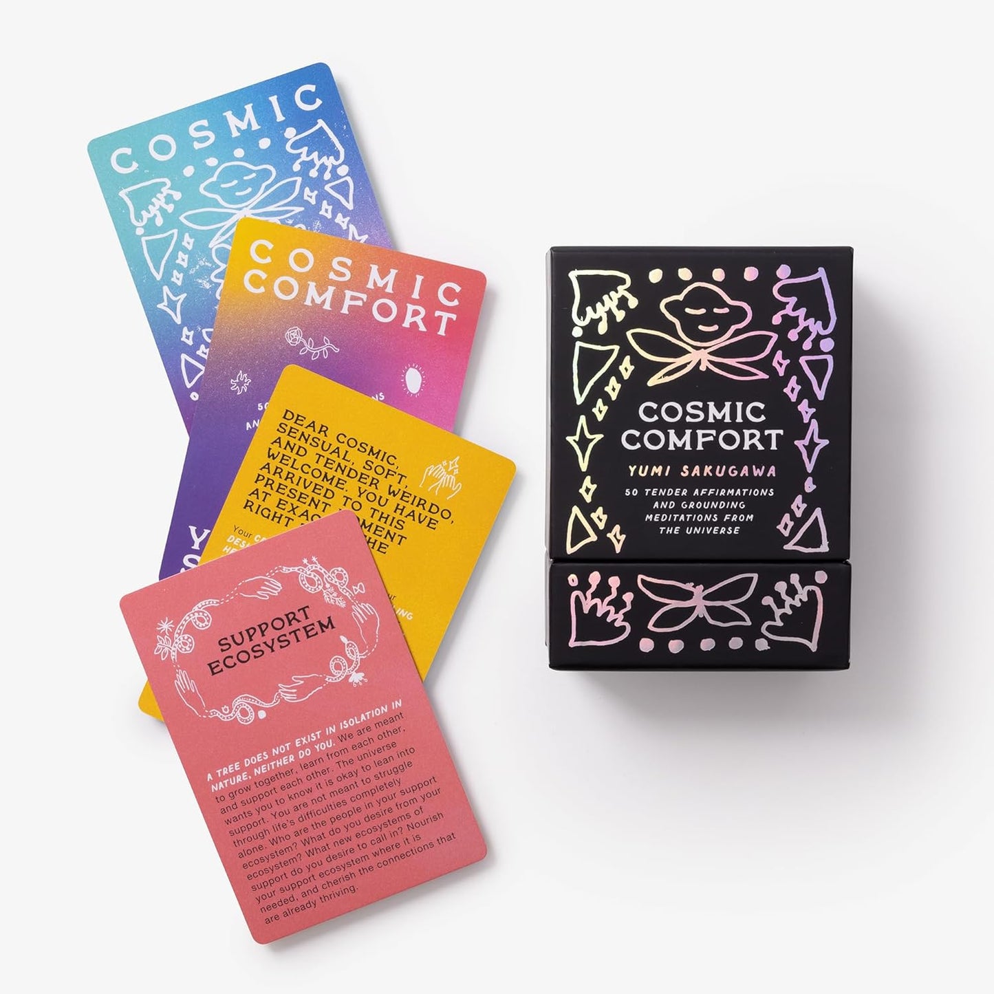 Cosmic Comfort: 50 Tender Affirmations and Grounding Meditations from the Universe: Meditation Cards