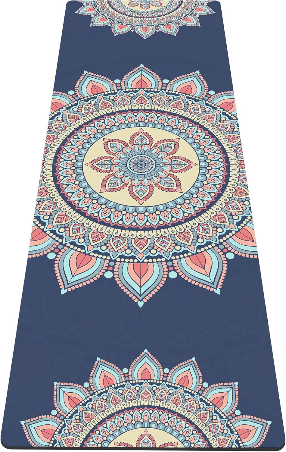 nuveti Yoga Mat Print Extra Thick TPE Non Slip Fitness Exercise Mat with Carrying Bag,72"x24" Extra Thick 6MM Exercise & Workout Mat for Yoga, Pilates Fitness and Floor Exercises - Colors A