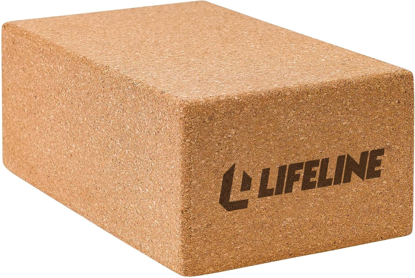 Lifeline Fitness Cork Yoga Block - Sustainable Home Gym Workout Equipment for Yoga, Pilates and General Fitness
