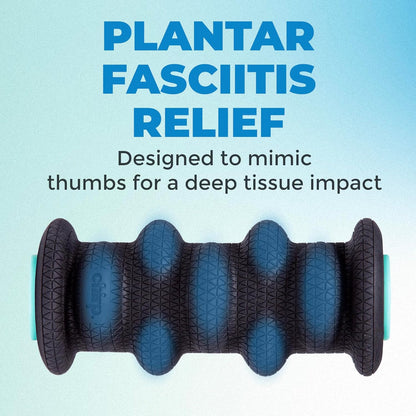 Chirp Wheel XR Knot Kneader - Firm Massage Roller, Shiatsu Thumb Massage, Muscle Release Tool for Knots &Tension Relief | High Density Foam for Physical Therapy & Relaxation, 500lbs Capacity, 6" Mint