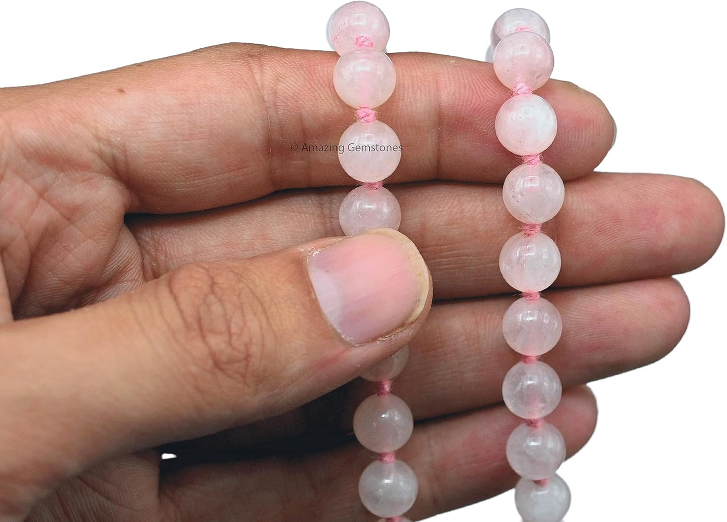 Amazing Gemstone 108 Beads Handmade Mala (Knotted, Rudraksha) - Colors B