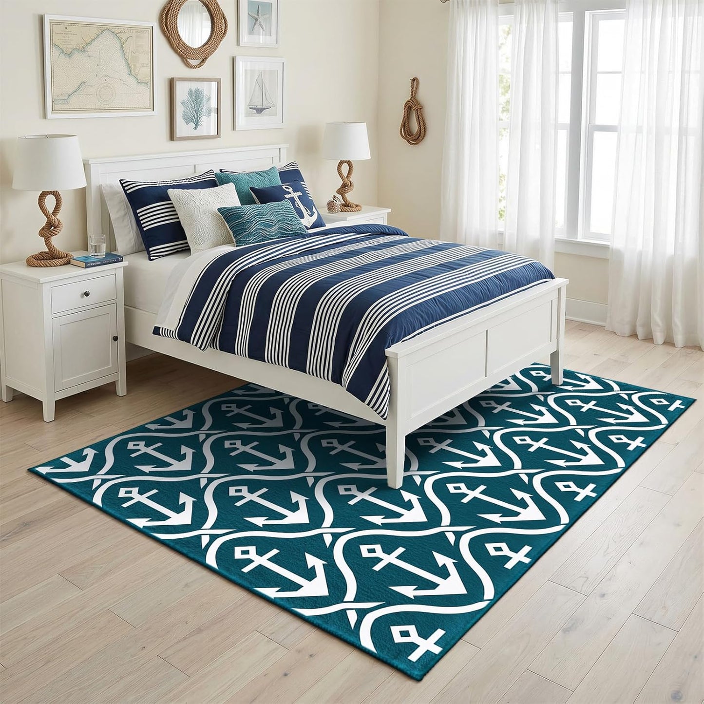 keepcute Gaming Round Area Rugs Non Slip Round Rugs Carpet Yoga Mat for Entryway Living Room Bedroom Home Decor 3ft