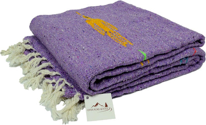 Open Road Goods Mexican Thunderbird Yoga Blanket, Handwoven Throw for Yoga, Meditation, and Home Décor – Versatile Blanket for Beach, Picnic, Camping, or Outdoor Use