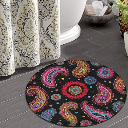 Room Sofa Yoga Soft Round Carpet, Home Decor Non Slip Kitchen Office Circle Rug, Machine Washable Modern Round Area Rug Beach Turtles, 60inch