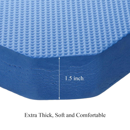 Hacaroa Set of 3 Extra Thick Kneeling Pad, High Density Foam Garden Kneeler, Comfortable Knee Pad Cushion for Work, Yoga Exercise, Baby Bath, Lightweight, Water Resistant, Blue
