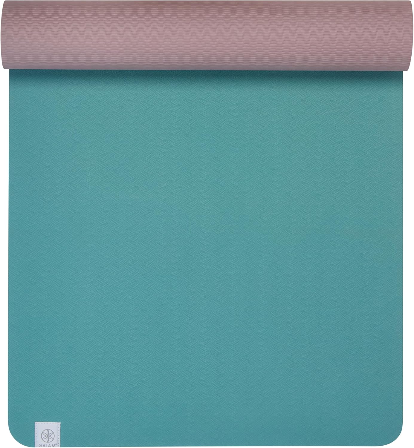 Gaiam TPE Yoga Mat — 6mm Thick, Dual-Texture Non-Slip Surface, Sweat-Resistant & Eco-Friendly | Hot Yoga, Pilates & Floor Workouts | 68" x 24"