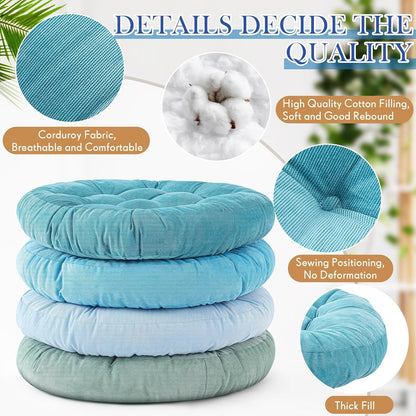 Jerify Floor Pillow Cushions Large Round Square Large Meditation Floor Pillow for Classroom Adult Meditation Picnic Party Seating Learning Daycare School(Square,Mixed Colors,4 Pcs)