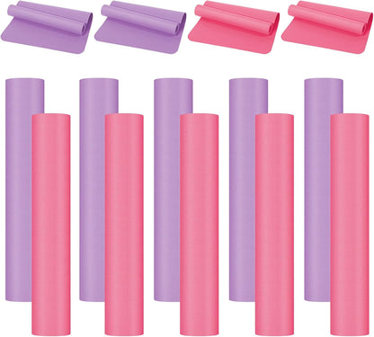 10 Pack Yoga Mats Bulk, 68'' x 24'' x 4mm Thick Yoga Mats for Kids and Adult Gym Mats Bundle Latex Free Exercise Mats with Non Slip Texture for Outdoor Yoga, Pilates or Workout