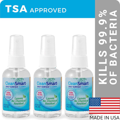 CleanSmart Daily Surface Cleaner and Pet-Safe Disinfectant, Kills 99.9% of Viruses, Bacteria, 23 ounce Bottle (Pack of 2)