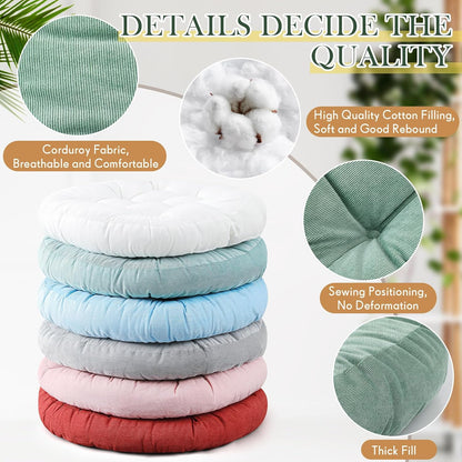 Jerify Floor Pillow Cushions Large Round Square Large Meditation Floor Pillow for Classroom Adult Meditation Picnic Party Seating Learning Daycare School(Square,Mixed Colors,4 Pcs)