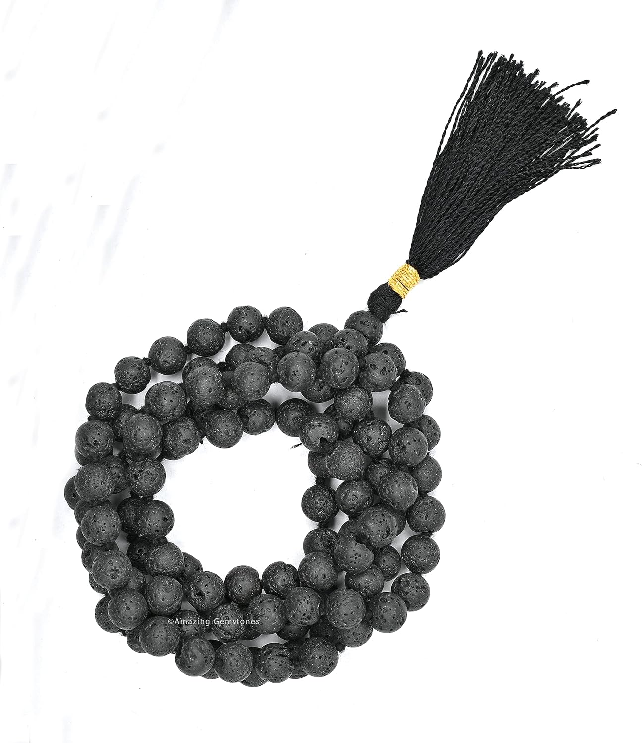 Amazing Gemstone 108 Beads Handmade Mala (Knotted, Rudraksha) - Colors B