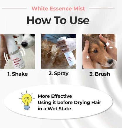 JAYU PET Magic Brushing Spray - Fur Detangler & Dematting Solution, Hypoallergenic Deodorizer, Conditioner & Itch Relief, Shining & Grooming Spray for Dogs (5.8fl oz, 170ml)
