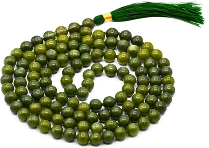 Amazing Gemstone 108 Beads Handmade Mala (Knotted, Rudraksha) - Colors B