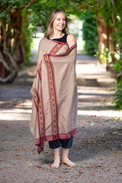 Meditation Shawl – Unisex Prayer Wrap, Large Scarf & Yoga Blanket – Soft, Lightweight & Multipurpose