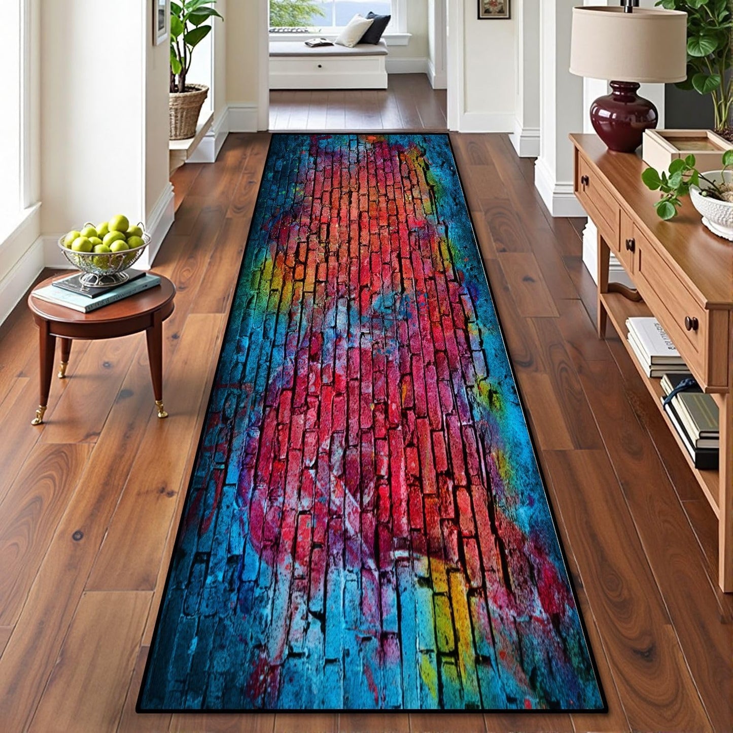 Runner Rug Washable 2x8 Leopard Print Seamless Leopard Skin Fashionable Cheetah Fur Non-Slip Hallway Area Rug Indoor Outdoor Home Decor for Entryway Bathroom Kitchen Carpet Yoga Floor Mat