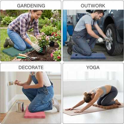 Woanger 6 Pcs Garden Kneeling Mat Foam Knee Mat Gardening Waterproof Knee Cushion for Baby Bath Seat Floor Yoga Exercise Seating Praying Work Classroom, 15.7 x 7 x 0.8 Inch (Multicolor)