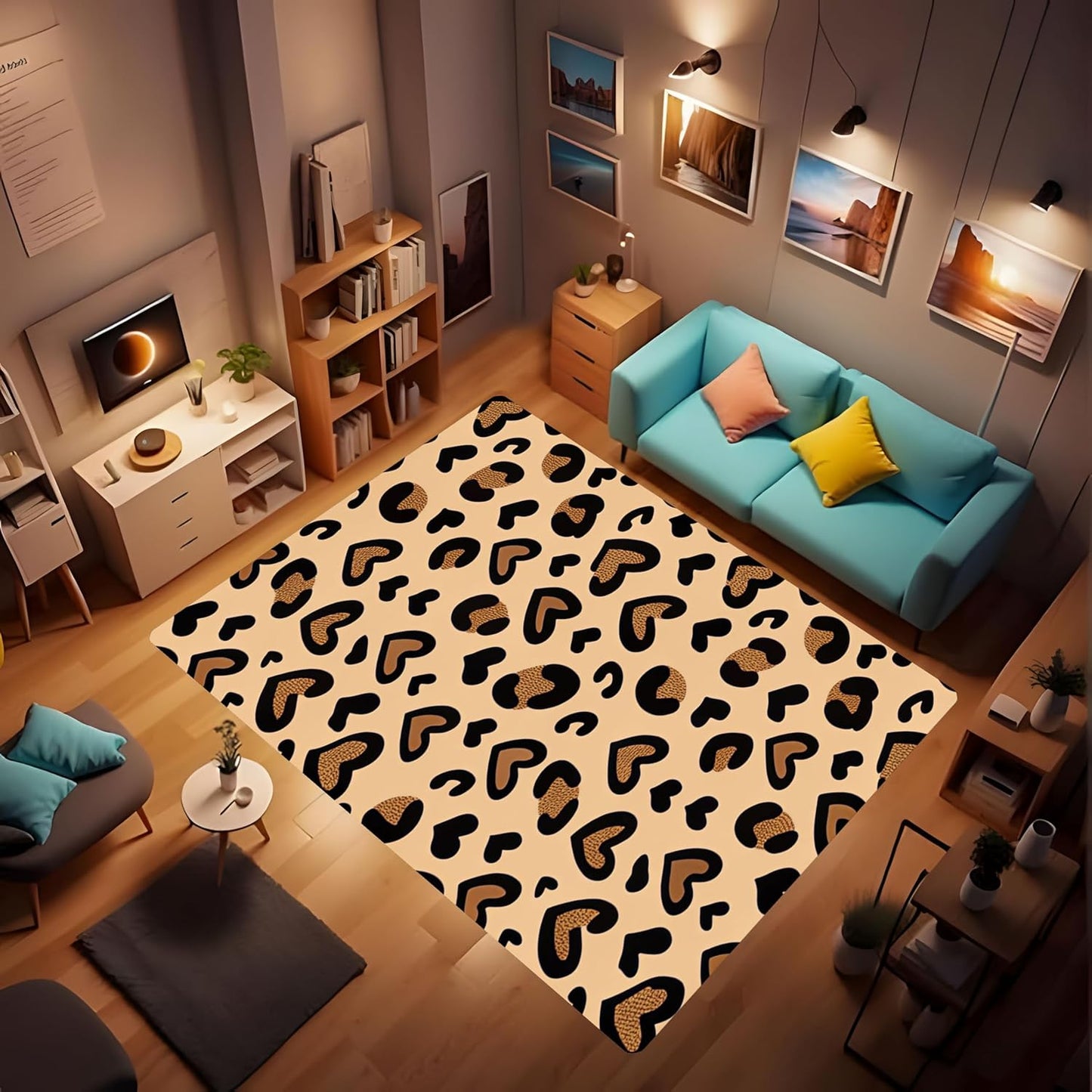 Butterfly Carpet Area Rug - Lovely Butterflies Printed Carpets for Kids Butterfly Theme Living Room Indoor Bedroom Decor Soft Polyester Yoga Mat 2'x3'