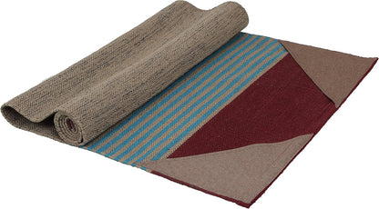 KD Yoga Rug Mat Convert Plastic Yoga Mat to Eco Friendly 100% Cotton Gripping with Corner Pocket