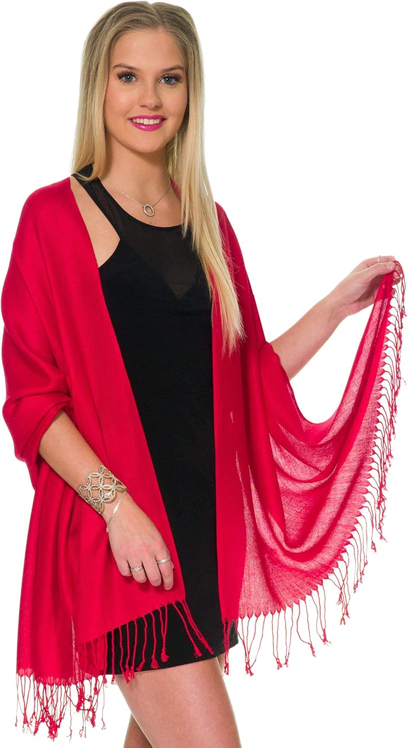 Pashmina Shawls and Wraps for Evening Dresses, Large Soft Pashminas Wedding Shawl