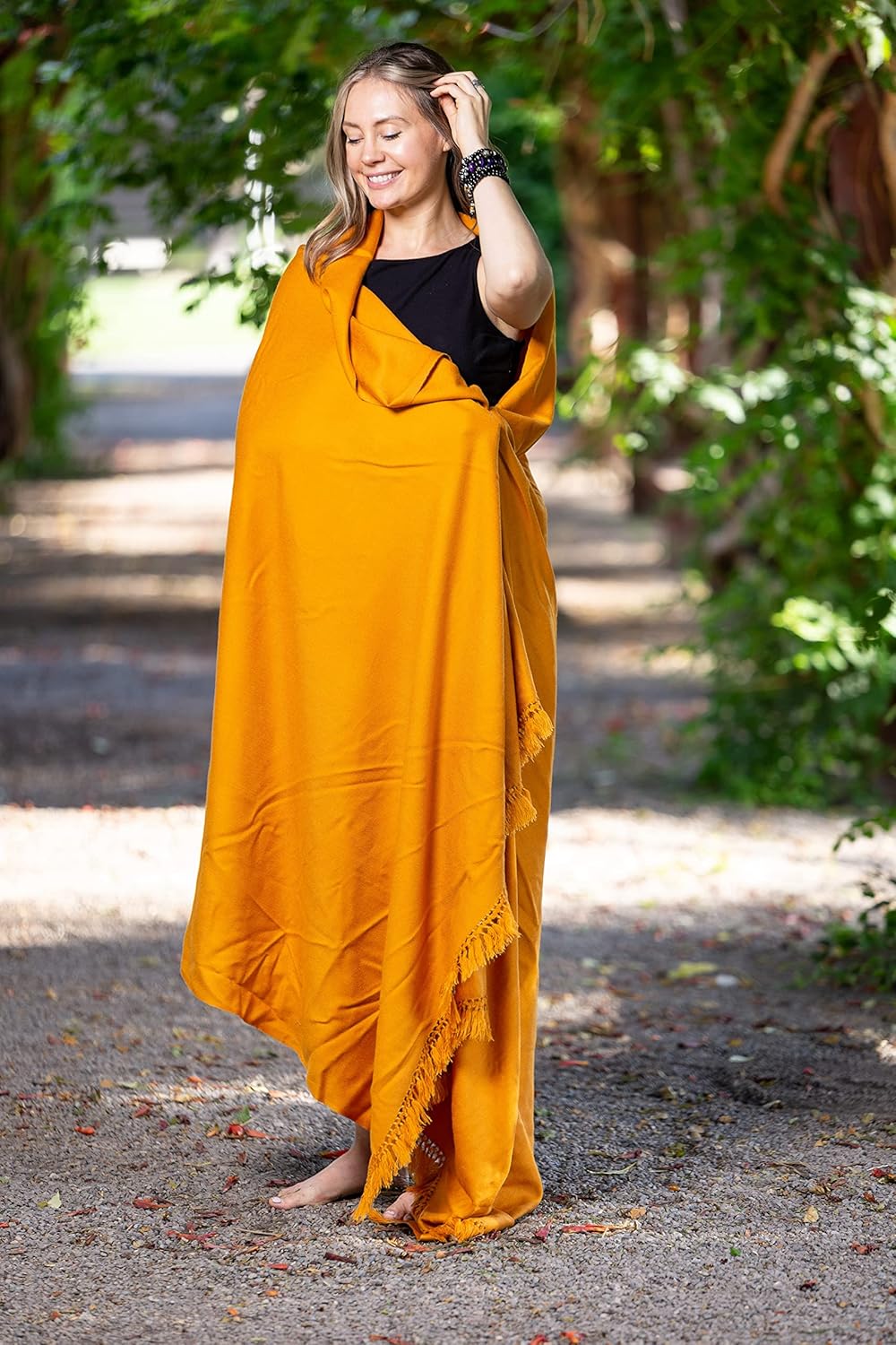 Meditation Shawl or Meditation Blanket, Shawl/Wrap, Oversize Scarf/Stole. Large. Unisex.