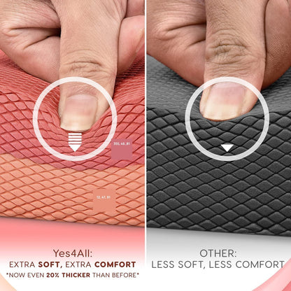 Yes4All Balance Pad, Nonslip TPE Foam Balance Pad with Upgraded Sizes - L, XL, XXL Balance Mat for Fitness, Yoga & Stability Training - Multicolor Options
