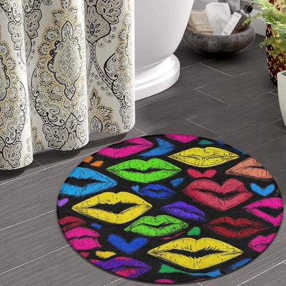 Room Sofa Yoga Soft Round Carpet, Home Decor Non Slip Kitchen Office Circle Rug, Machine Washable Modern Round Area Rug Beach Turtles, 60inch