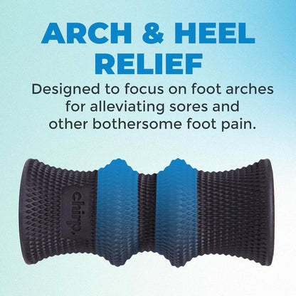 Chirp Wheel Foam Roller – Targeted Back & Neck Relief, Lumbar Spine Stretcher, Spinal Decompression Back Stretcher, Massage Roller with Density Foam for Physical Therapy, Supports 500lbs, 4-Pack Black