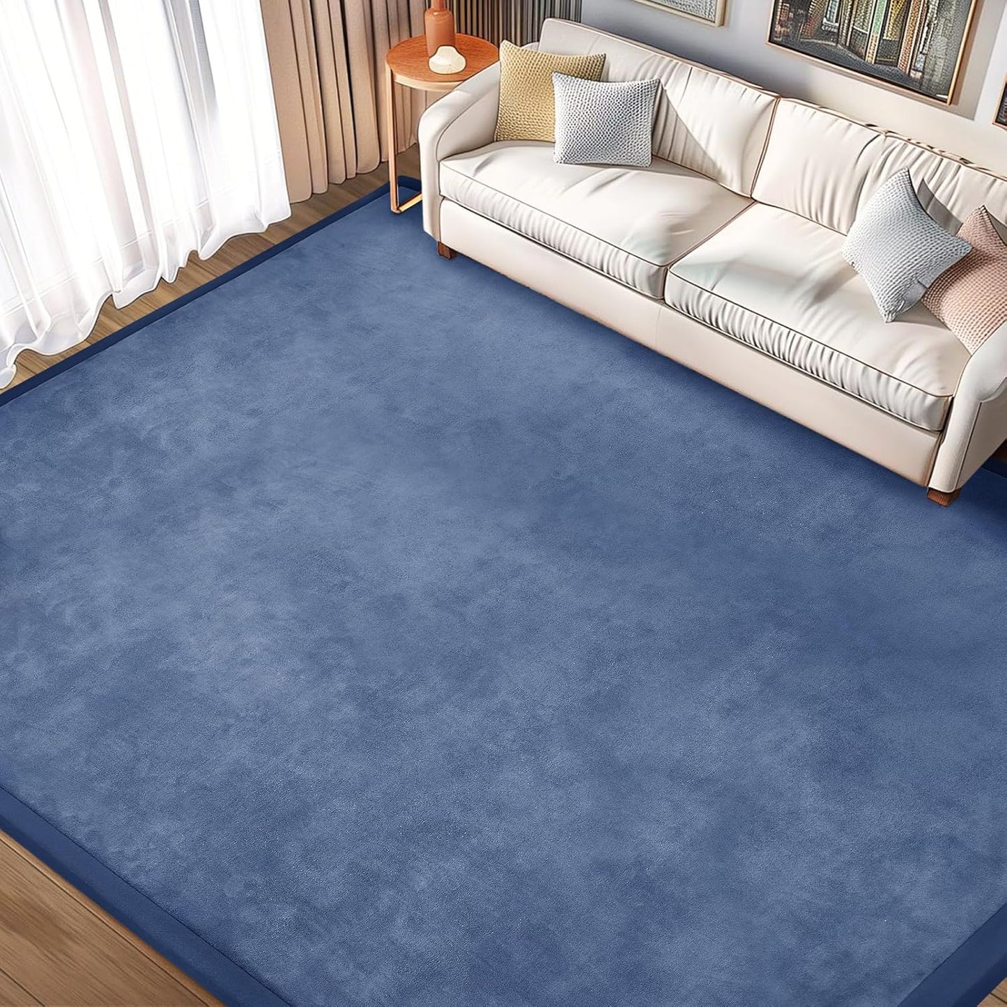Baby Play Mat for Floor Nursery Rug Muscle Mat Area Rug Playroom Rug 79"x110" Playpen Mat Memory Foam 1.3" Thick Crawling Mat For Babies,Toddlers, Infants, Kids,Grey