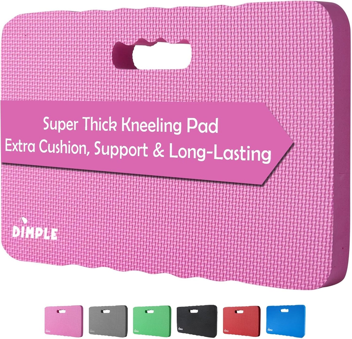 Dimple Thick Kneeling Pad | Garden Pad for Gardening | Kneeling Pad for Work | Garden & Bathtub Kneeler for Baby Bath | Kneeling Mat for Exercise & Yoga (XL) 17.8 x 11, Thickest 1-½"(2 Pack, Blue)