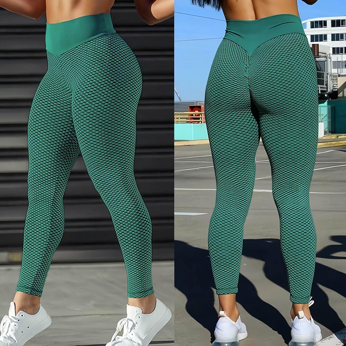 JGS1996 Butt Lifting Leggings for Women Tummy Control Workout Yoga Pants High Waisted Scrunch Booty Gym Tights