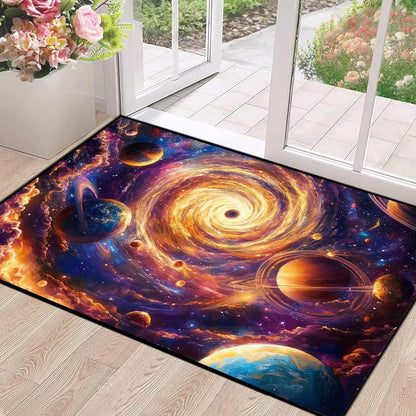 5' X 7' Queen and King Rug Black Grey Area Rugs Dining Living Room Bedroom Kitchen Office Yoga Room Washable Floor Mat Doormats Throw Rug Carpet Room Decor