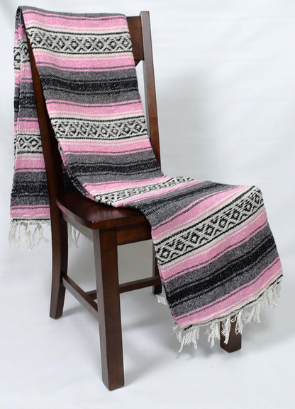 Open Road Goods Bulk Falsa Blankets - Handwoven Authentic Mexican Falsa - Great for Weddings, Yoga, Beach, Picnics, or Mexican Throw! (Tan, 7 Pack)