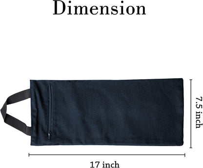 Yoga Sand Bag - Cotton Unfilled for Yoga Weights and Resistance Training, Size- 7.5" X 17"