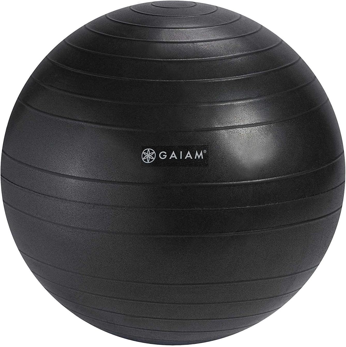 Gaiam 610-6002RTL Balance Ball Chair - Classic Yoga Ball Chair with 52cm Stability Ball, Pump & Exercise Guide for Home or Office, Black