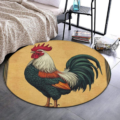 Room Sofa Yoga Soft Round Carpet, Home Decor Non Slip Kitchen Office Circle Rug, Machine Washable Modern Round Area Rug Beach Turtles, 60inch