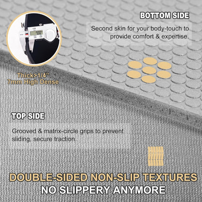 GXMMAT Extra Large Exercise Mat 16'x6'/12'x6'/10'x6'/8'x6'(7mm), Extra Wide Workout Mats for Home Gym Flooring, Non-Slip Thick Durable Cardio Mat for MMA,Plyo,Jump Rope,Weights,Fitness,Shoe-Friendly