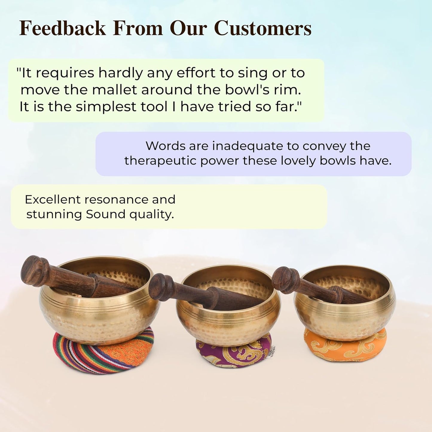 Tibetan Singing Bowl Set - Authentic Cuencos Tibetanos for Sound Healing, Meditation & Chakra Balancing - Includes Cushion, Mallet-Unique Spiritual Gifts for Women and Men (7 Chakra Hand Hammered Set)