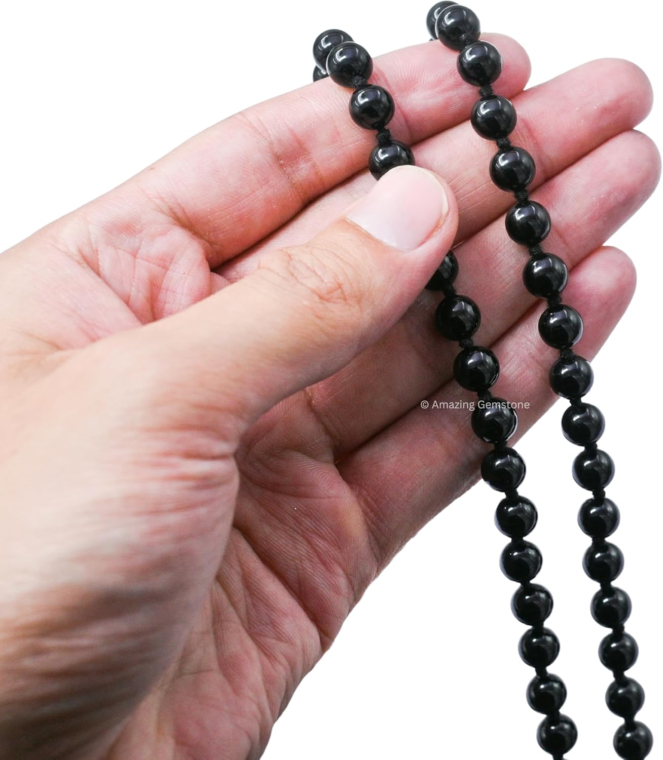 Amazing Gemstone 108 Beads Handmade Mala (Knotted, Rudraksha) - Colors A
