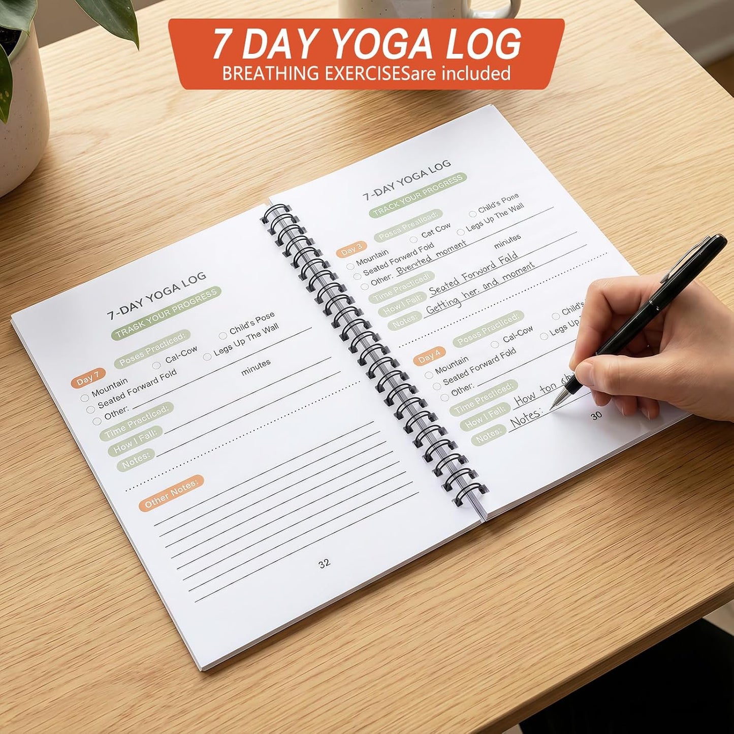 Chair Yoga for Seniors Over 60 Book & Chart – 30-Day Challenge, Gentle Seated Yoga Guide, Chair Yoga for Weight Loss & Flexibility, Senior Chair Exercises for Women & Men，Top Choice for Family Gifts (Purple)